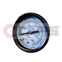 GAUGE PRESSURE AXIAL 1/4" 1-300PSI