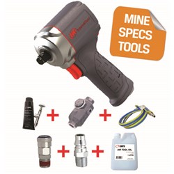 Ingersoll Rand 35MAX - MINE SPEC: 1/2" Ultra Compact Air Impact Wrench, 450 ft-lb