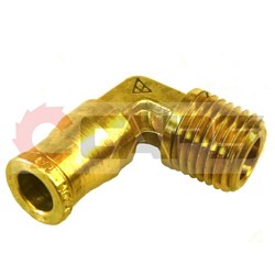 Elbow .25 NPT x .25 MNPT Push Conn W/Viton O-Ring