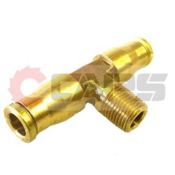 Tee Branch 13 NPT x 25 Tube