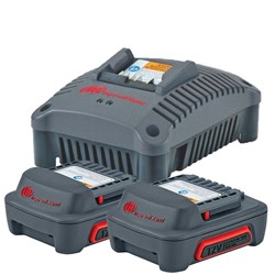 2 x 12V Ingersoll Rand Batteries & Charger Combo