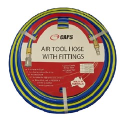 CAPS Multiflex 10mm Air Hose -with Nitto Type Fittings -30m