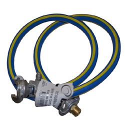 1/2BSP 1.5MT WHIP HOSE 12MM HOSE WITH CLAW COUPLING