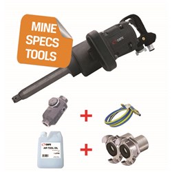 CAPS C4284 - MINE SPEC: 1" Air Impact Wrench, 8" Extended Anvil, 3,200ft-lbs