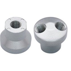 Round Manifold 1/4"bsp inlet and 2 x 1/4"bsp outlets