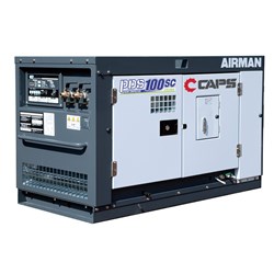AIRMAN PDS100SC-5C5: 100cfm Aftercooled Portable Diesel Air Compressor