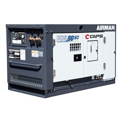 AIRMAN PDS80SC-5C5: 80cfm Aftercooled Portable Diesel Air Compressor