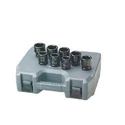 Impact Socket SK8H8L:  1" Drive Deep SAE 8-pc Set
