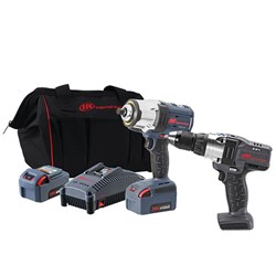 Ingersoll Rand Cordless Combo Tool Kit: W7152 Impact Wrench Kit & D5140 Driver Drill