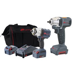 Ingersoll Rand Cordless Combo Tool Kit: W7152 Impact Wrench Kit & W1110 Impact Driver and Batteries