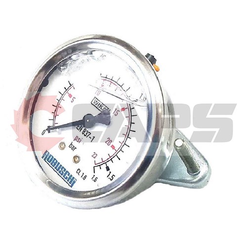 Pressure Gauge DN63 0/1, 213.53 - Suits Robuschi ES15/1P & ES45/2P