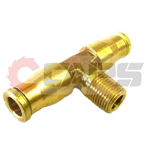 Tee Branch 13 NPT x 25 Tube