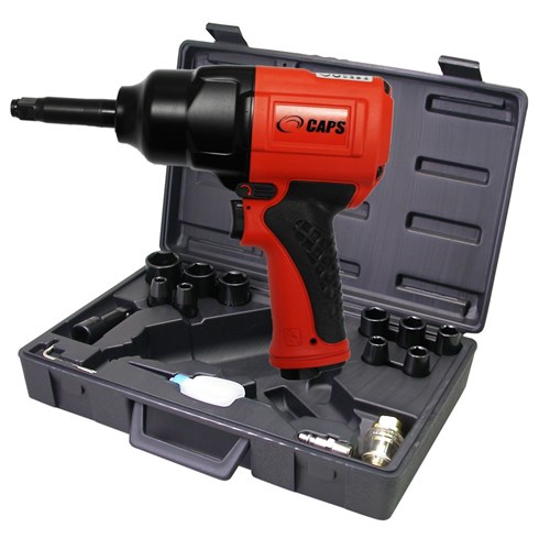 CAPS 1/2" Air Impact Wrench Kit, 2" Extended Anvil CAPS Shop