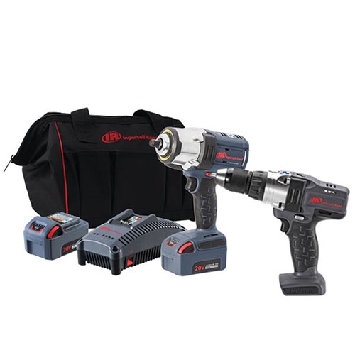 Ingersoll Rand Cordless Combo Tool Kit: W7152 Impact Wrench Kit & D5140 Driver Drill