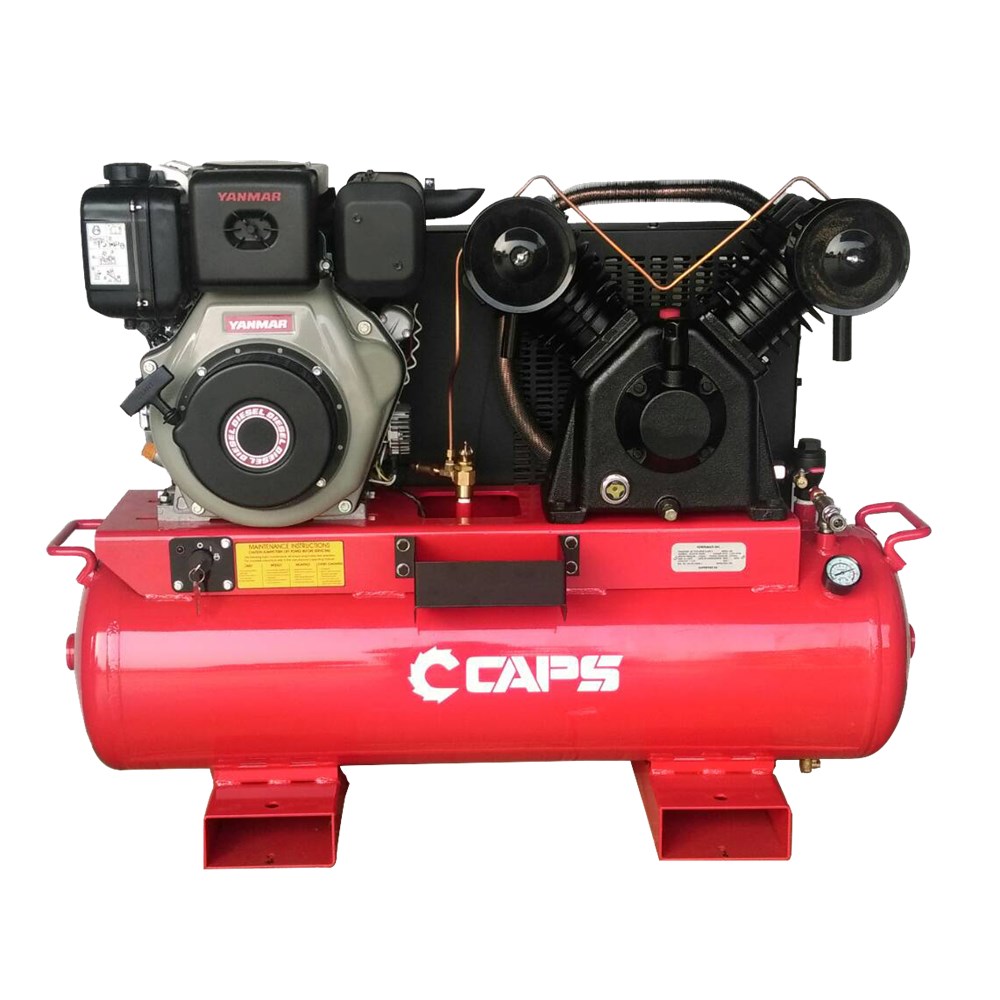 CAPS 18cfm Diesel Piston Air Compressor w/ Electric Start CAPS Shop