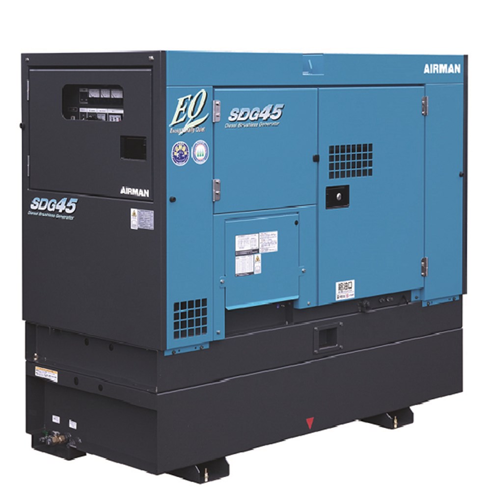 50kVA Airman Prime Power Diesel Generator, Bunded Tank CAPS Shop